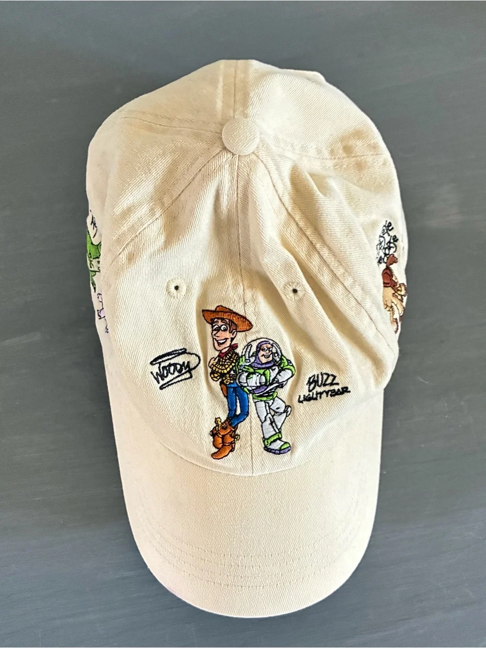 Vintage 90s Disneyland Resort Toy Story Baseball Hat Cap Woody Buzz Lightyear